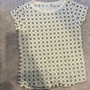 Crewcuts Cream Panda Print Short Sleeve Tee